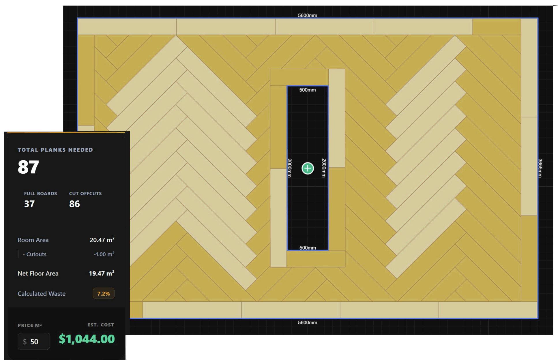 Floorboard Planner Dashboard - View 1