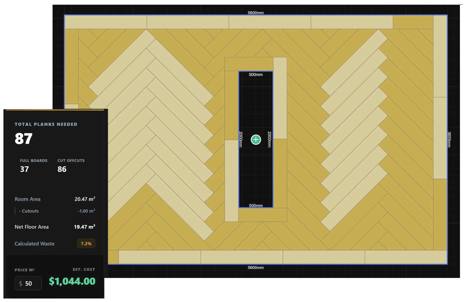 Floorboard Planner Dashboard - View 1