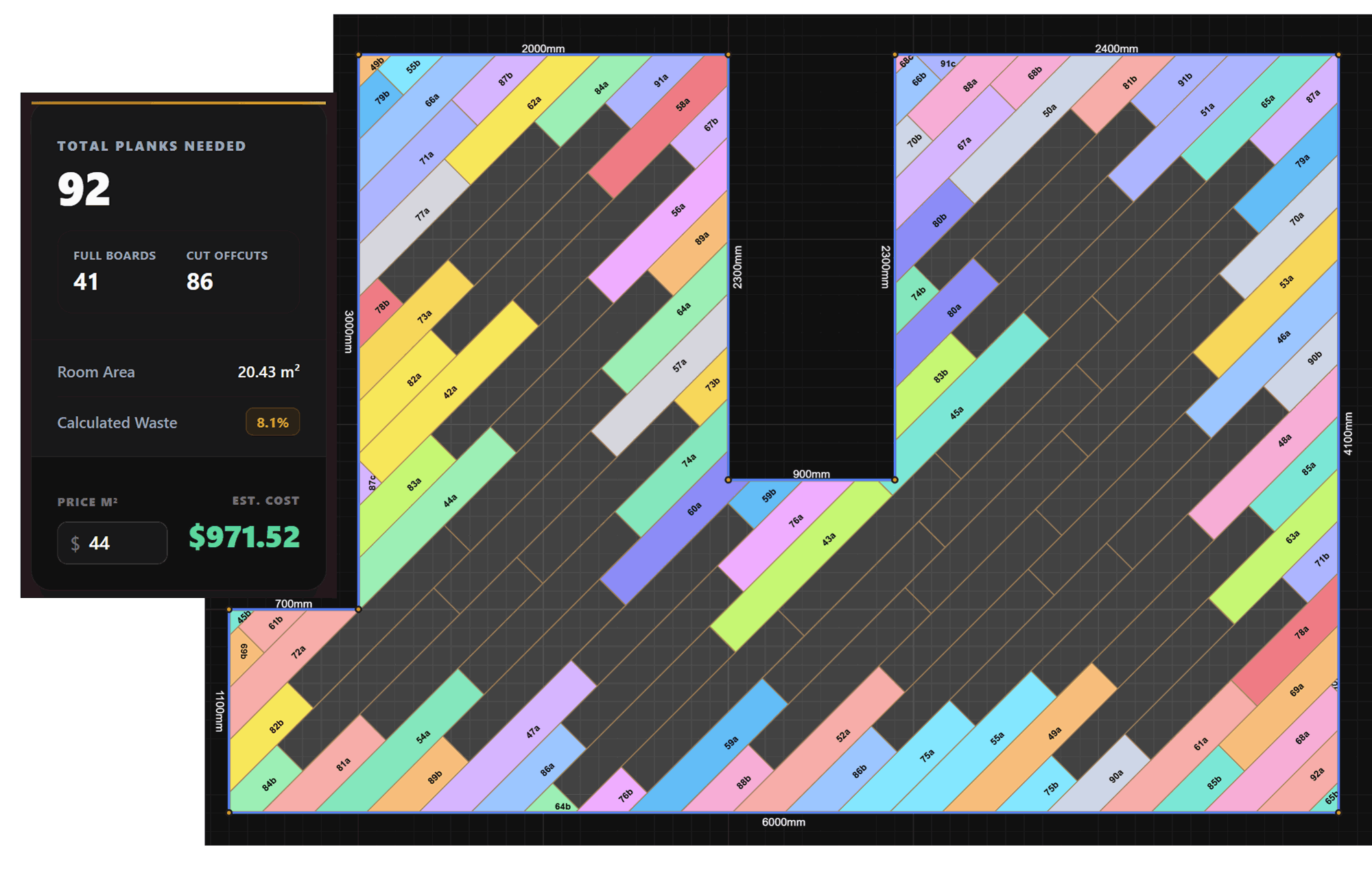 Floorboard Planner Dashboard - View 3