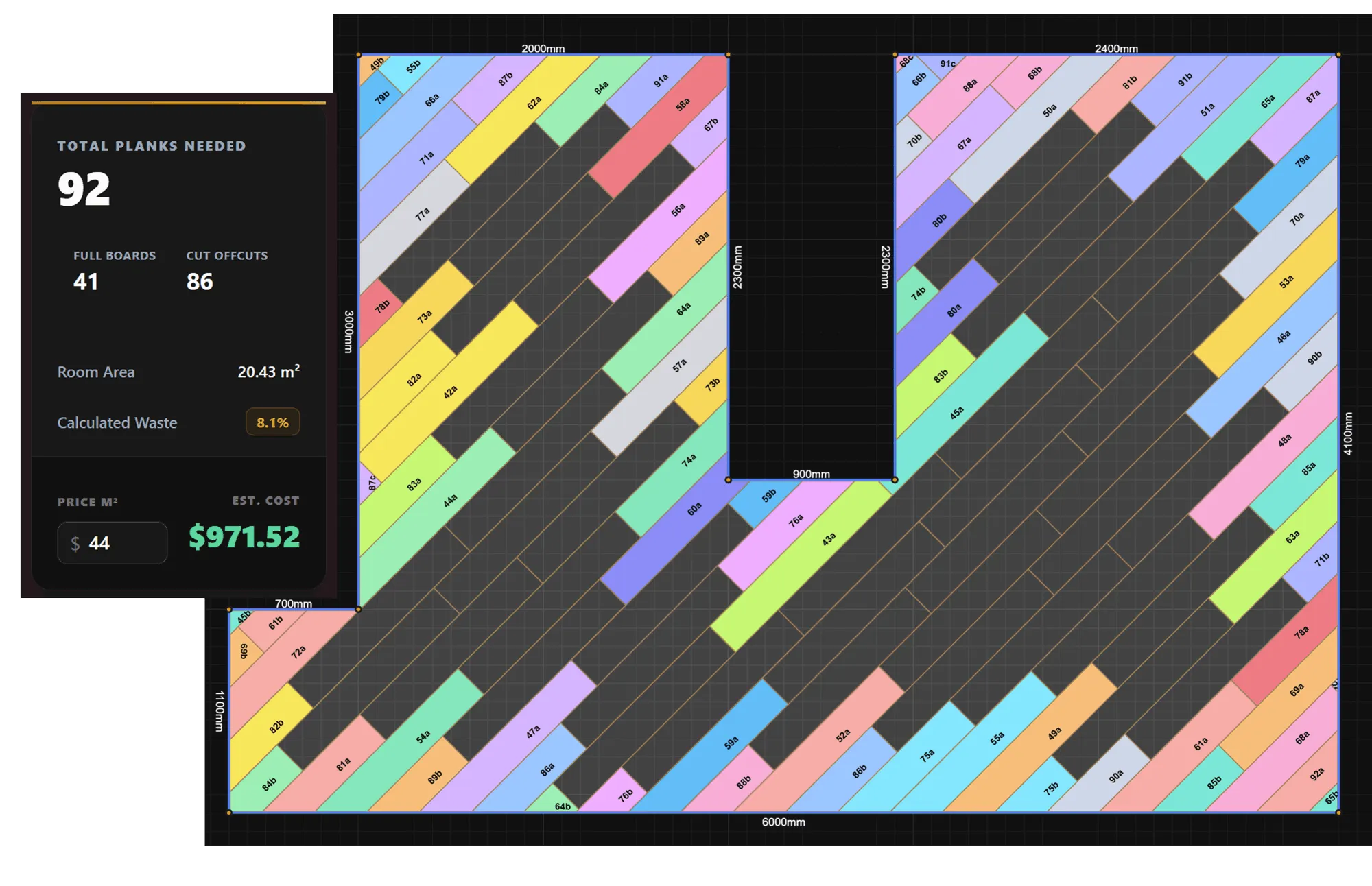 Floorboard Planner Dashboard - View 3