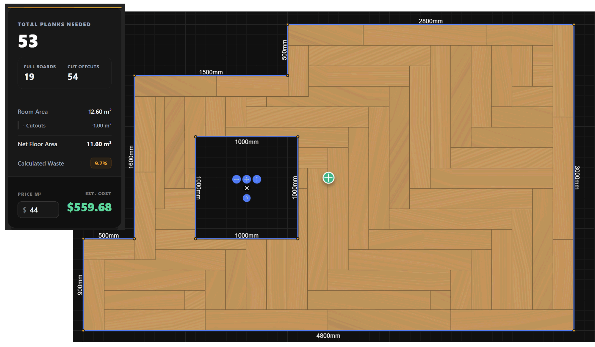 Floorboard Planner Dashboard - View 2
